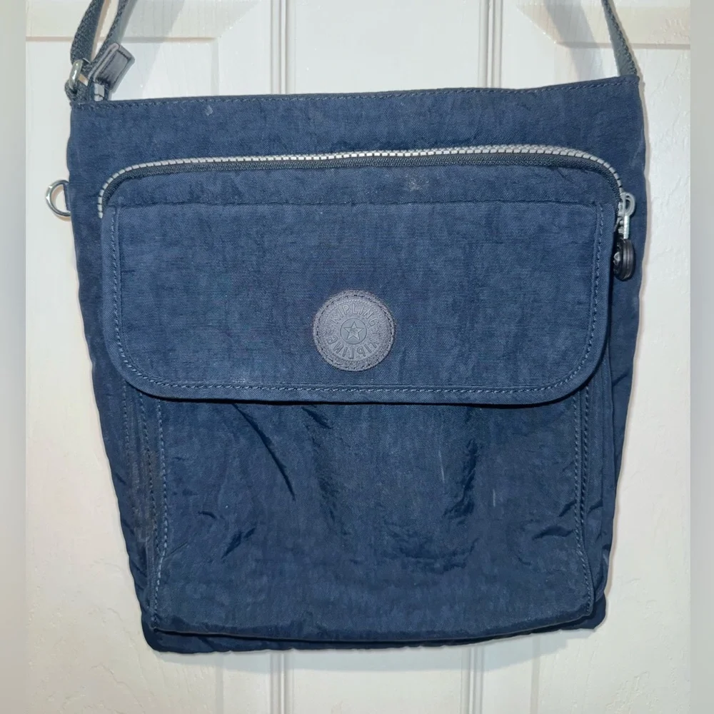 Kipling Blue Crossbody Bag with Adjustable Strap